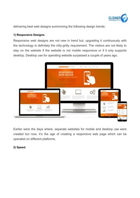 Reliable, Fast and Engaging Web Designing Trends for 2019 (1)