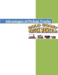 Advantages of Pickup Trucks