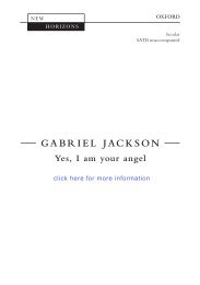 Gabriel Jackson: Yes I am your angel