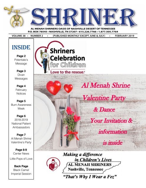 SHRINER FEBRUARY 2019