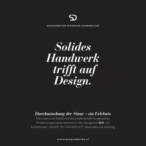 SIA_Küchendesign - Solides Handwerk trifft auf Design.