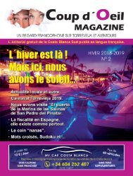 COUPD´OEILMAGAZINE 02-ëdition Hiver 2019