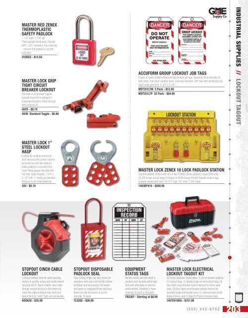 GME Supply Catalog Version 19.1