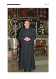Einkleidung Frater Augustinus 02.02.2011 - Kloster Plankstetten