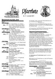 Messordnung vom 14.06. -  03.07. Nr. 11 Juni/Juli 2011 - Kloster ...