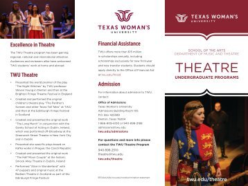 TWU Theatre Brochure