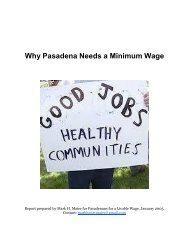 Why Pasadena Needs a Minimum Wage