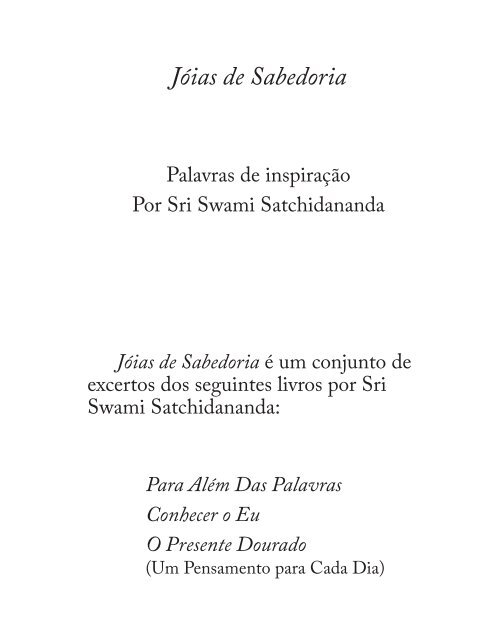 Jóias de Sabedoria