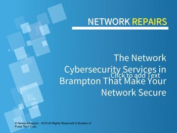 The Network Cybersecurity Services in Brampton That Make Your Network Secure
