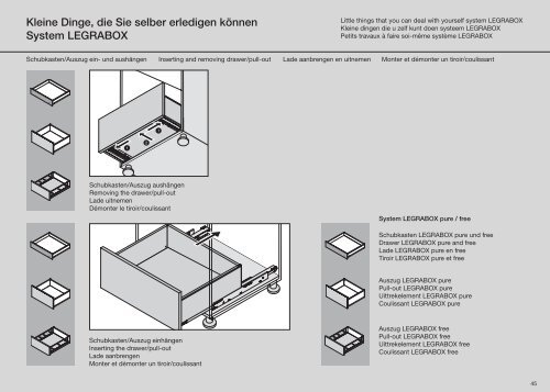 Ballerina-Küchen | Pflege- und Bedienungsanleitung