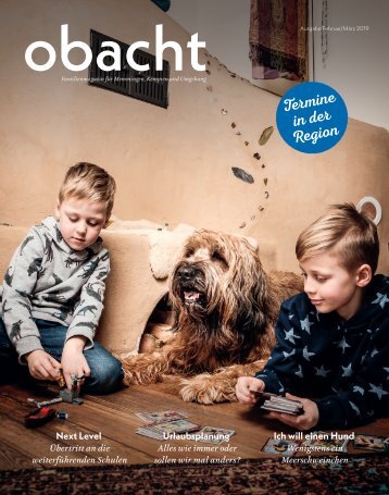 obacht Familienmagazin Februar/März 2019