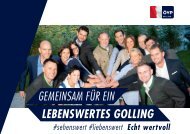 ÖVP Golling Wahlbroschüre