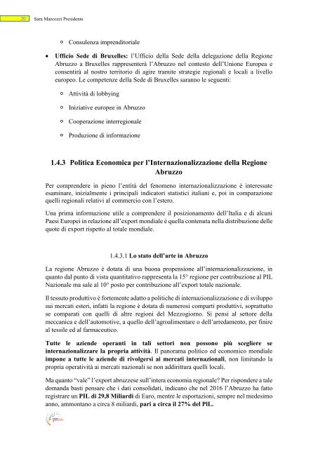 Adele Paponetti - Programma di Governo Regione Abruzzo 2019