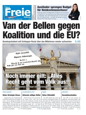 Van der Bellen gegen Koalition und die EU?