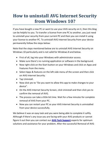 pdf-How to uninstall AVG Internet Security from Windows 10,-converted