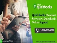 Difference between QuickBooks Merchant Services vs. QuickBooks Online Support