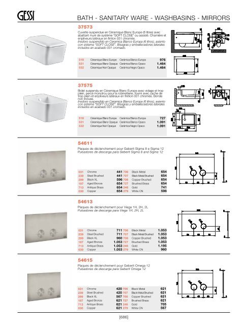 Gessi - Tarifa - Matt Black & White 