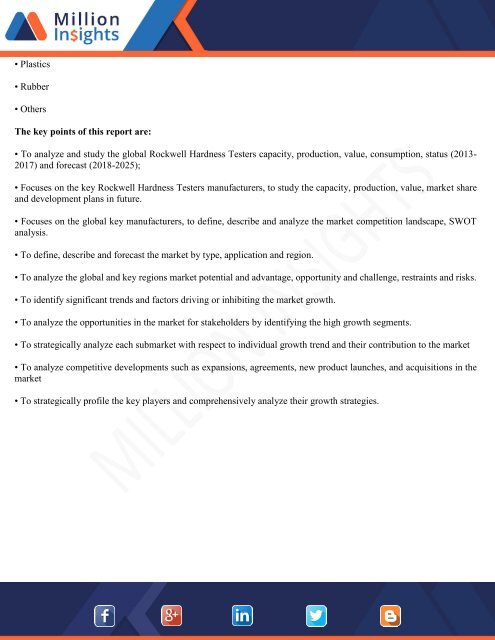Rockwell Hardness Tester Market Growth Analysis, Share and Key Players Profiles 2018-2025