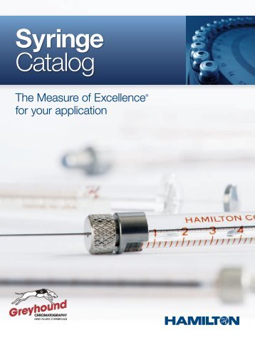 Hamilton Syringes Catalogue 