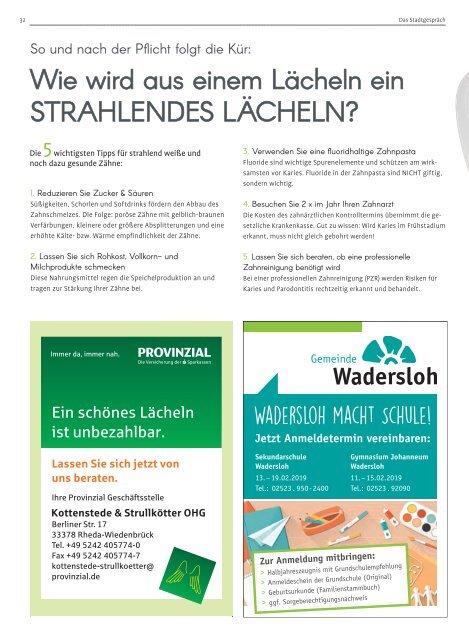 Das Stadtgespräch Februar 2019