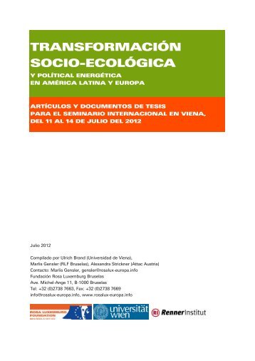 transformación socio-ecológica - Rosa Luxemburg Foundation ...