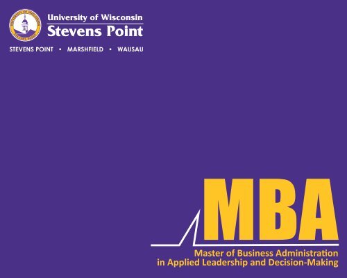 Decide to Lead -- UWSP MBA