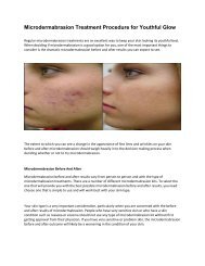 Microdermabrasion Treatment Procedure for Youthful Glow