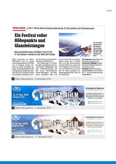 Festivalbericht Mountainfilm Graz 2018