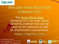 Why Use Dried Blood Spot Collection Kit