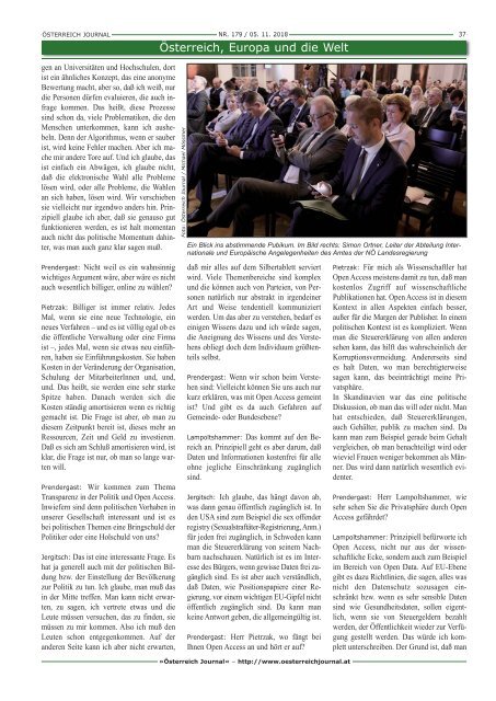 Ausgabe 179 / 1. Salon Europa Forum Wachau