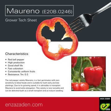 Grower information Maureno 2019