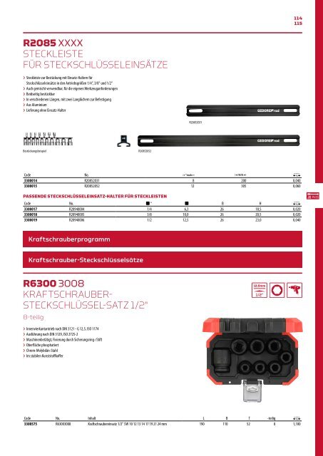 Gedore red Gesamtsortiment