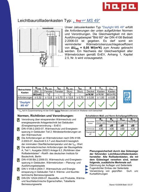 03.07 Datenblatt MS 49 DayLight - Hapa