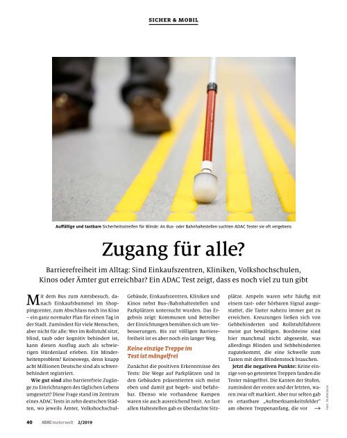 ADAC Motorwelt Februar 2019