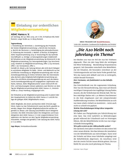 ADAC Motorwelt Februar 2019