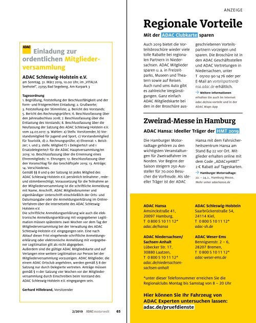 ADAC Motorwelt Februar 2019