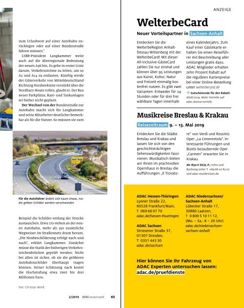 ADAC Motorwelt Februar 2019