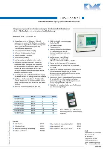 BUS-Control - KMC Sicherheitslicht und -strom GmbH