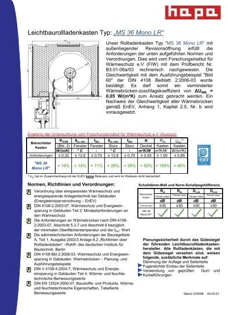 04.03.01 Datenblatt MS 36 Mono LR - Hapa