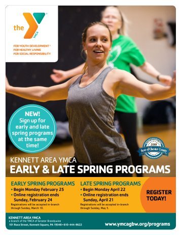 Kennett Area YMCA Spring Program Guide - 2019