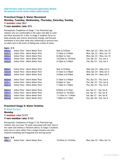 Kennett Area YMCA Spring Program Guide - 2019