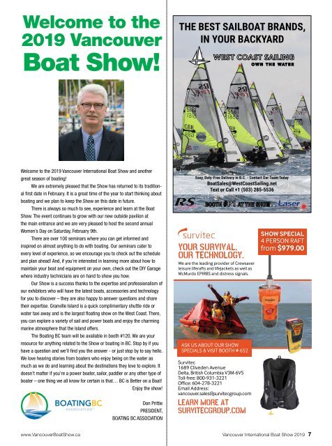 Vancouver Boat Show Guide 2019