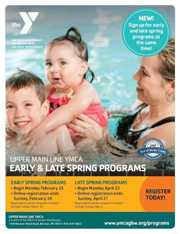 Upper Main Line YMCA Spring Program Guide 2019