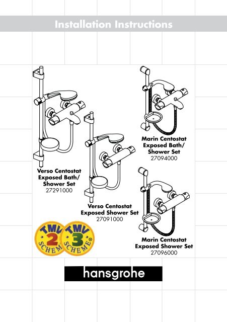 directory betalen Aanvrager Installation Instructions - Hansgrohe