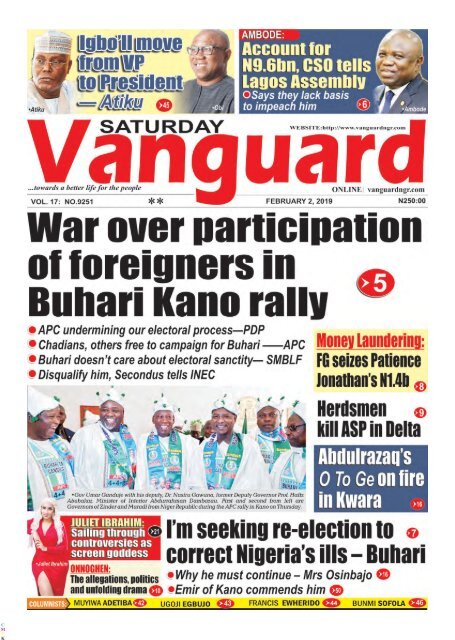 02022019 - War over participation of foreigners in pro-Buhari rally