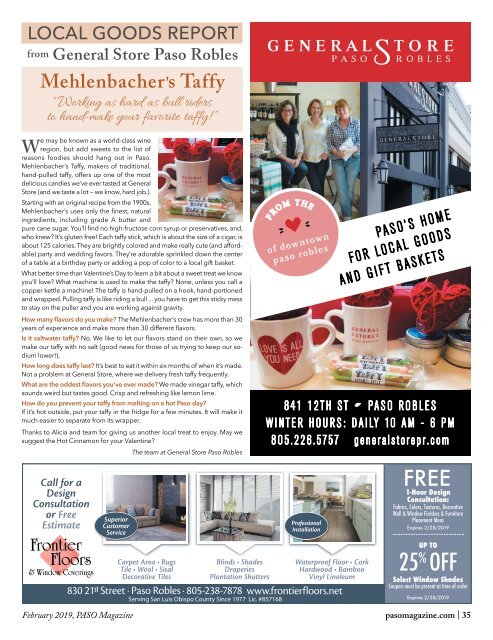 2019 February Paso Robles Magazine