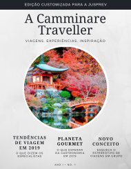 A Camminare Traveller Jusprev- Viagens de Experiências, Gastronomia e Lifestyle Ed 01