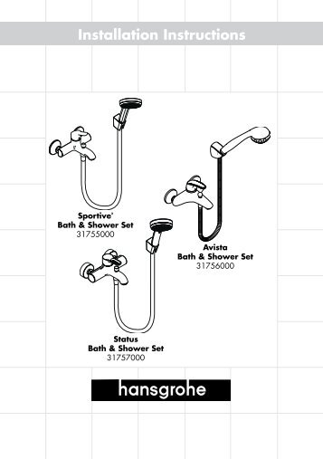 Installation Instructions - Hansgrohe