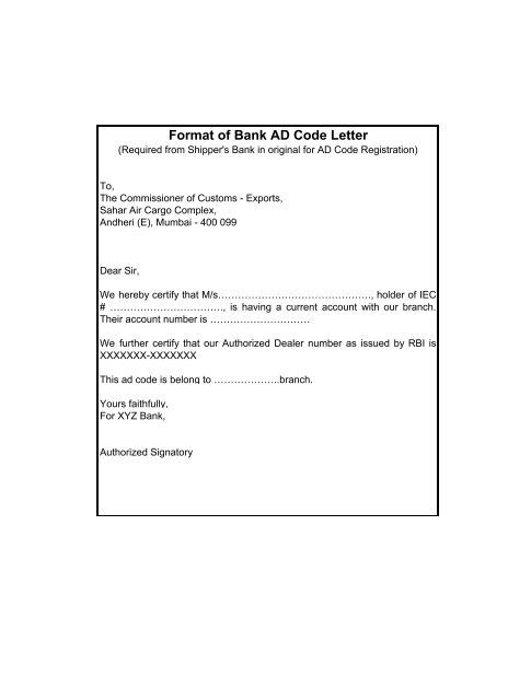 Authorised Dealership Letter Format In Word Design Talk