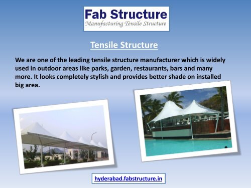 Tensile Structure in Hyderabad